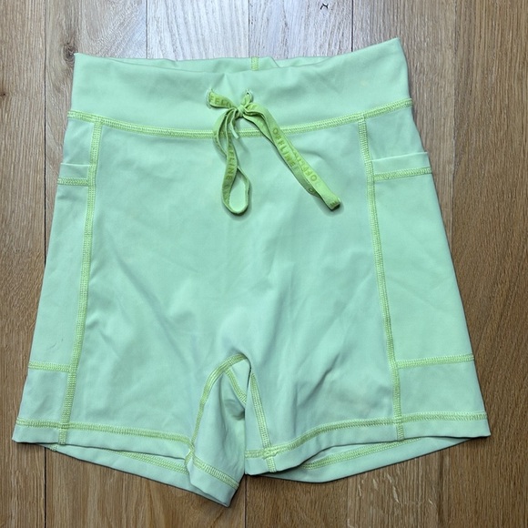Aerie Bike Shorts Like Green Seamless Front Size Small - Picture 3 of 7